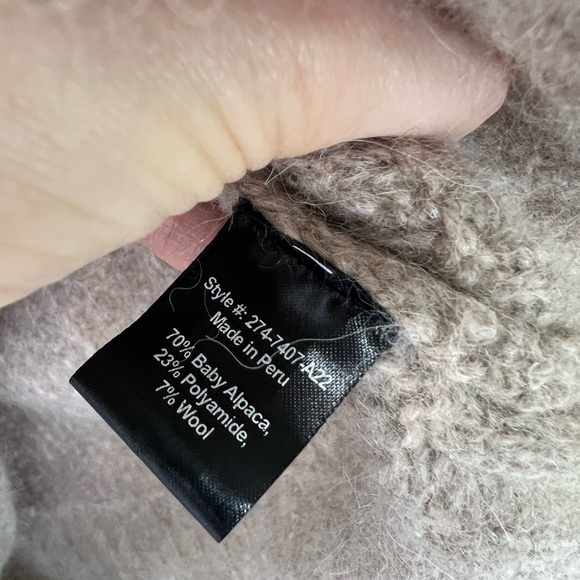 Jenni Kayne Oversized Cashmere Fisherman Sweater - size small but fits like XS - Picture 8 of 13